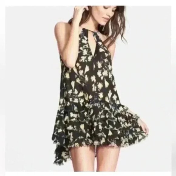 Intimately Free People Floral Mini Ruffle Swing Dress - Picture 5 of 11